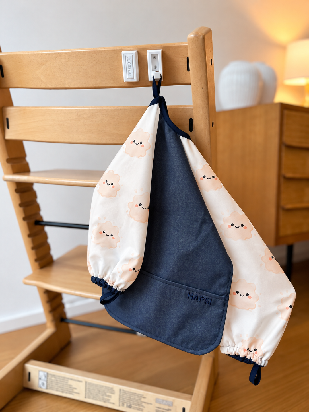 Essens-Entdecker-Set Klecksi Blau – Großes Geschenkset mit HAPSI, Waschtüchern & Haken